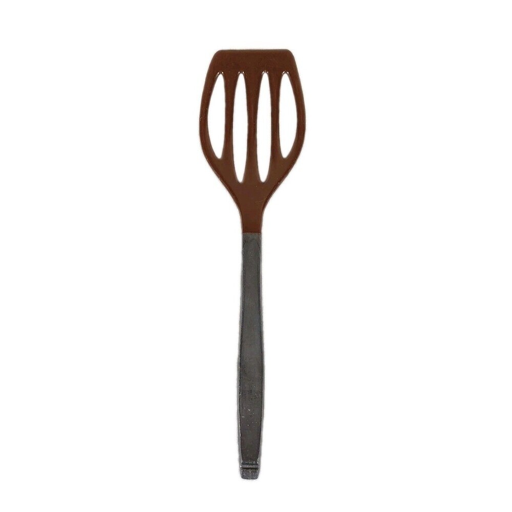 Vintage Westmark Flonal Spatula Slotted Turner Brown W Germany Kitchen Utensil